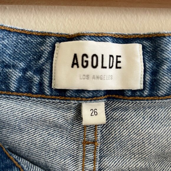 AGOLDE Low Rise Baggy in Mid Denim- for jlo476 - Picture 4 of 6